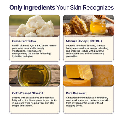 Tallow & Honey Balm - Anti Aging Formula