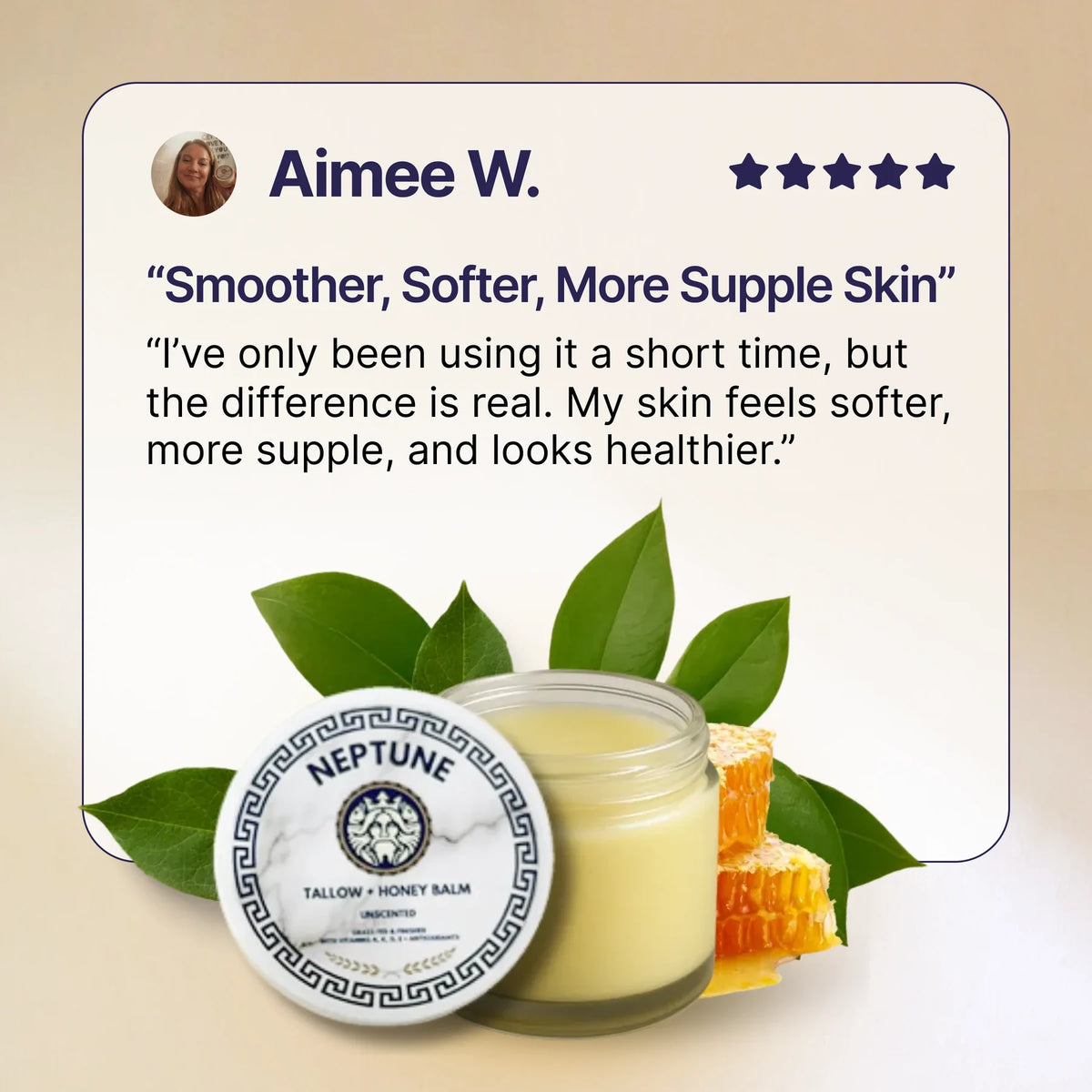 Tallow & Honey Balm - Anti Aging Formula