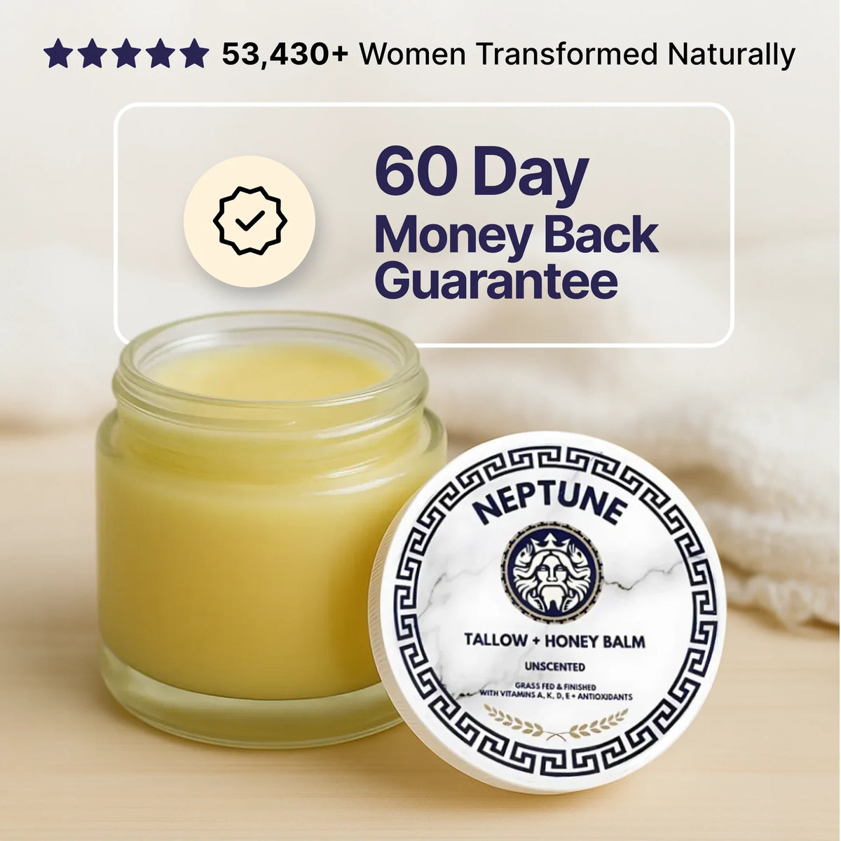 Tallow & Honey Balm - Anti Aging Formula